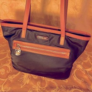 Michael Kors Black And Brown Tote